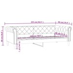 vidaXL Lit de jour sans matelas noir 80x200 cm similicuir