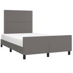 vidaXL Cadre de lit sans matelas gris 120x200 cm similicuir