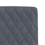vidaXL Chaises à manger lot de 2 Gris foncé Velours