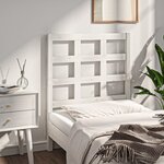 vidaXL Tête de lit Blanc 80 5x4x100 cm Bois massif de pin