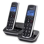 Fysic téléphone dect fx-6020 double noir et argenté