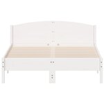 vidaXL Cadre de lit sans matelas blanc 150x200 cm bois de pin massif