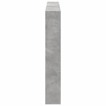 vidaXL Armoire tête de lit avec LED gris béton 160x17x102 cm
