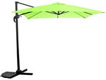 Parasol jardin déporté "Soleil" - 2.5 x 2.5 m - Vert