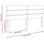 vidaXL Tête de lit Chêne noir 200 cm Bois d'ingénierie