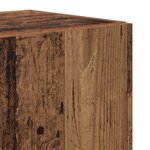 vidaXL Ensemble de Cabinet TV 4 Pièces Muraux en Vieux Bois d'Ingénierie