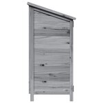 vidaXL Abri de jardin Gris 106 5 x 56 x 113 5 cm Bois de Sapin Massif