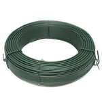 Fil de tension en acier galvanisé plastifié pour grillage ou autre - 100 m x 2.8mm ø - vert