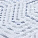 vidaXL Coussins de Matelas Blanc et Bleu 140 x 200 cm