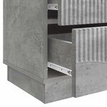 vidaXL Cabinet de chevet 2 Pièces Gris béton 43 x 34 5 x 44 5 cm