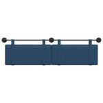 vidaXL Tête de lit suspendue Bleu Tissu
