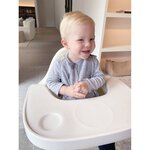 Childhome plateau d'alimentation silicone avec couvercle evolu blanc