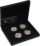 Monnaie THE FOUR SEASONS Set 4x1 Oz Argent 2$ Niue 2026 (PRÉCOMMANDE)