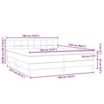 vidaXL Sommier à lattes de lit avec matelas rose 180x220 cm velours