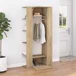 vidaXL Armoire de couloir Chêne sonoma 97 5x37x99 cm Bois d'ingénierie