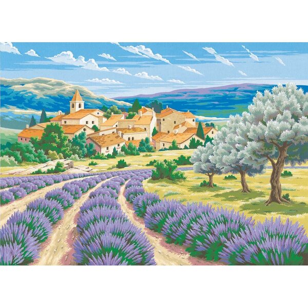 Peinture par numéros 40x30cm Lavande en Provence