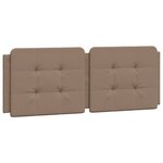 vidaXL Cadre de lit sans matelas Zadar cappuccino 140x190 cm similicuir