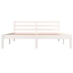 vidaXL Cadre de lit sans matelas 150x200 cm blanc
