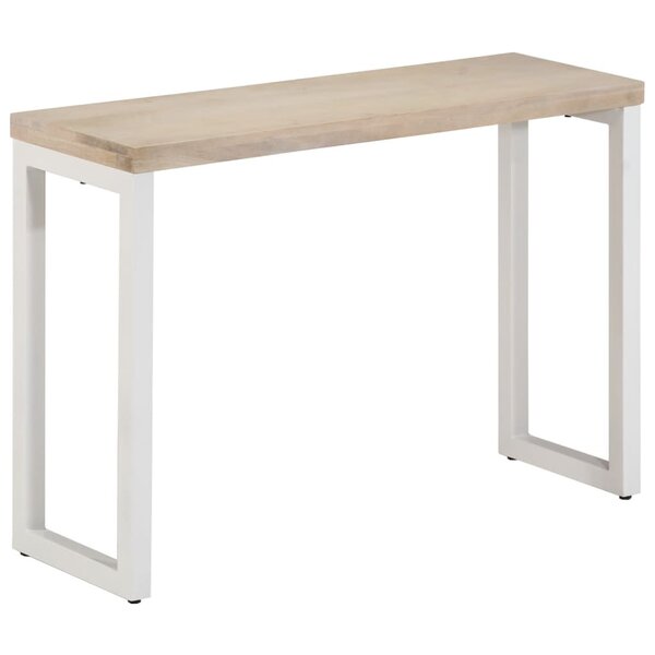 vidaXL Table console marron 110x35x76cm bois massif de manguier et fer