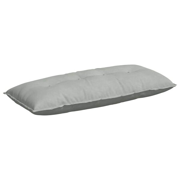 vidaXL Coussin de Dos Gris clair 120 x 50 cm Tissu en velours côtelé