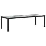 vidaXL Salon d'extérieur 9 Pièces avec coussins Résine tressée Noir