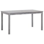 vidaXL Ensemble à manger d'extérieur 5 Pièces Gris Bois d'acacia solide