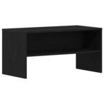 vidaXL Meuble TV chêne noir 80x40x40 cm bois d'ingénierie
