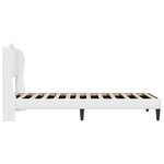 vidaXL Cadre de lit avec tête de lit Blanc 90 x 200 cm Simili cuir