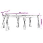 vidaXL Tonnelle avec rideaux anthracite 6x3 m acier