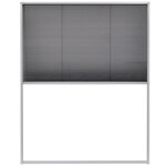 vidaXL Moustiquaire plissée pour fenêtre Aluminium 80 x 100 cm
