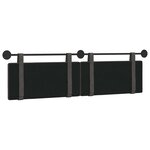 vidaXL Tête de lit suspendue Noir PU antique