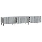 vidaXL Meuble TV Sonoma gris 147 x 34 5 x 32 cm Bois d'ingénierie