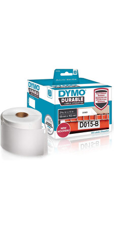DYMO LabelWriter Boite de 1 rouleau de 300 étiquettes resistantes expédition, 59mm x 102mm