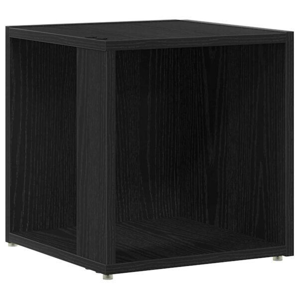 vidaXL Étagères d'angle Chêne noir 33 x 33 x 34.5 cm Bois d'ingénierie