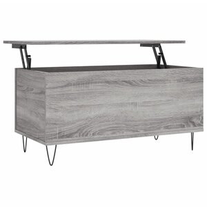 vidaXL Table basse Sonoma gris 90x44 5x45 cm Bois d'ingénierie