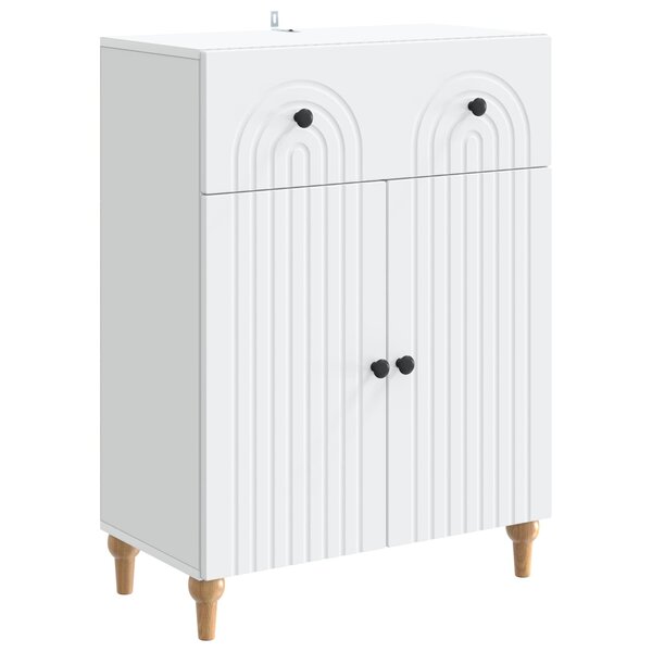 vidaXL Buffet Blanc 66 x 34 5 x 90 cm Bois d'ingénierie