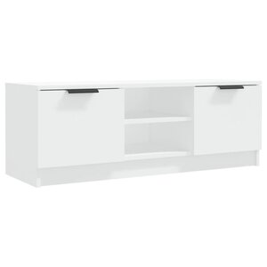 vidaXL Meuble TV Blanc 102x35x36 5 cm Bois d'ingénierie