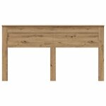 vidaXL Tête de lit Chêne artisanal 200 cm Bois d'ingénierie