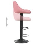 vidaXL Tabouret de bar Rose Velours
