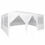 vidaXL Tente de fête 600 x 400 x 266 cm Blanc Polyéthylène