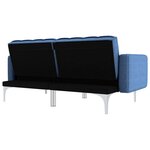 vidaXL Canapé-lit Bleu Tissu