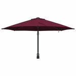 vidaXL Parasol de jardin Rouge  Noir 248 x 248 x 148 cm