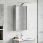 vidaXL Armoire Miroir de Salle de Bain Gris béton 30 x 10 5 x 50 cm
