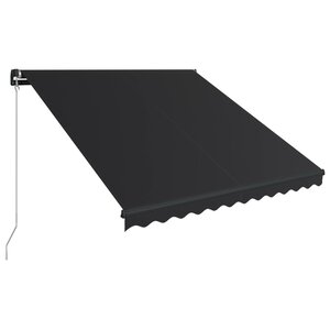 vidaXL Auvent manuel rétractable 350x250 cm Anthracite