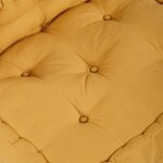 vidaXL Pouf modulaire jaune 70x70x54 tissu