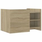 vidaXL Table basse chêne sonoma 80x50x50 cm bois d'ingénierie