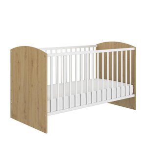 Lit bébé 70x140 cm bois blanc