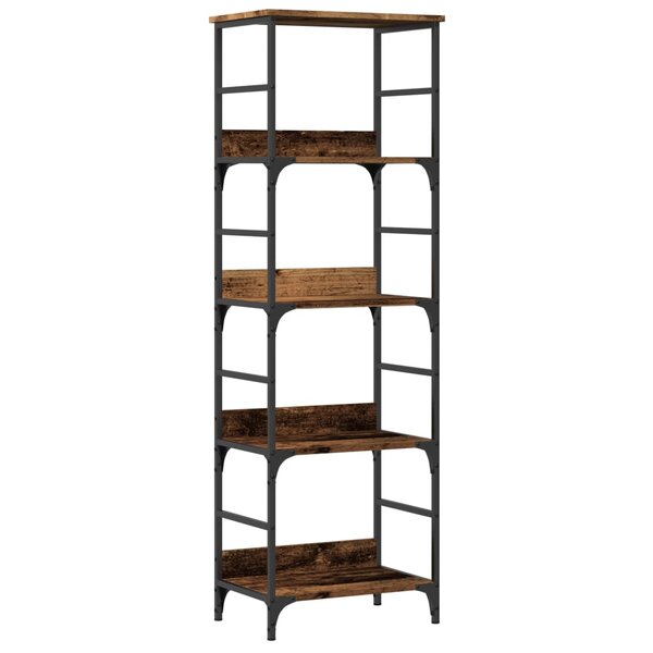 vidaXL Bibliothèque vieux bois 50x33x153 cm bois d'ingénierie