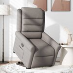 vidaXL Fauteuil inclinable taupe tissu
