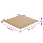 vidaXL Chaises à manger d'extérieur lot de 8 et coussins Acacia massif